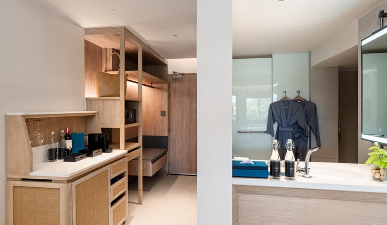 SAii Laguna Phuket Lagoon View Bathroom and Pantry